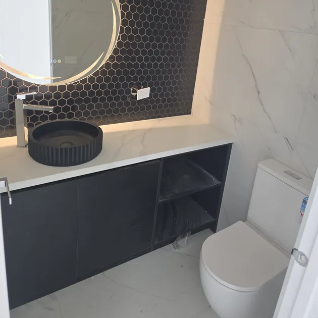 Renovation plumbing installation for bathroom and kitchen